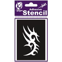 BS-033 Sablon adeziv repozitionabil 7x10cm - tribal - KI-SIGN