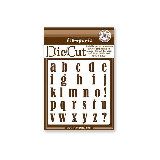 FBF026 - Cutter Alfabet litere mici Stamperia