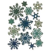 8 - 661599 Set 14 Cuttere Thinlits Paper Snowflakes, Mini - Sizzix