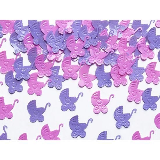 KONS16R - Confetti carucior mov si roz , 15gr. - PARTY-S