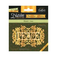 DS-PX-PEACE Cutter Prestige Christmas Only Words - Peace - Crafters Companion