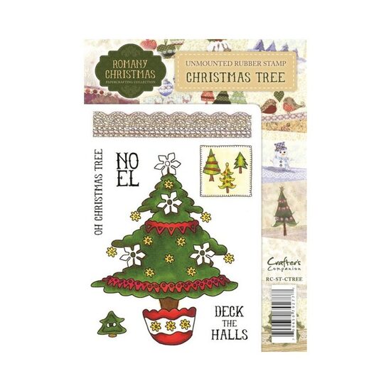 RC-ST-CTREE Stampila cauciuc Romany Christmas Christmas Tree - Crafters Companion