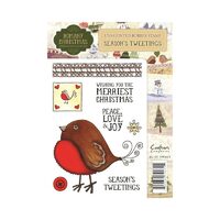 RC-ST-TWEET Stampila cauciuc Romany Christmas Seasons Tweetings - Crafters Companion