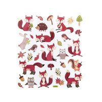 DPNK-004 Set 32 stickere woodland Animals - DP-CRAFT