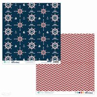 PYDU-009-P01 Hartie scrap booking - 30.5x30.5 Marine 1 - DP CRAFT