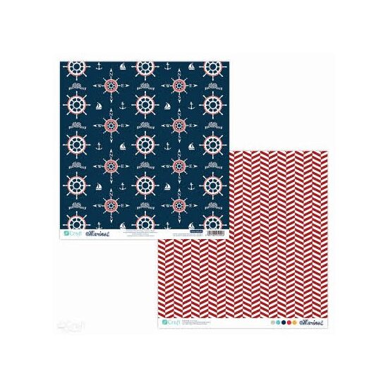 PYDU-009-P01 Hartie scrap booking - 30.5x30.5 Marine 1 - DP CRAFT