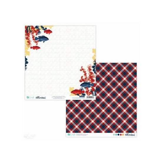 PYDU-009-P02 Hartie scrap booking - 30.5x30.5 Marine 2 - DP CRAFT