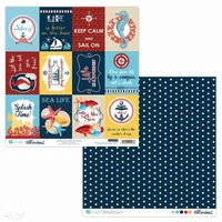 PYDU-009-P07 Hartie scrap booking - 30.5x30.5 Marine 7 - DP CRAFT