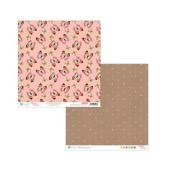 PYDU-010-P01 Hartie scrap booking - 30.5x30.5 Tropical Dreams 1 - DP CRAFT