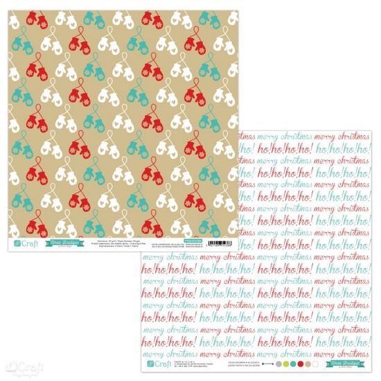 PYDU-012-P04 Hartie scrap booking - 30.5x30.5 Xmas Boutique 4 - DP CRAFT