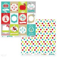 PYDU-012-P07 Hartie scrap booking - 30.5x30.5 Xmas Boutique 7 - DP CRAFT