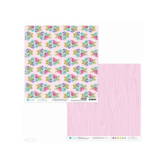 PYDU-014-P04 Hartie scrap booking - 30.5x30.5 Floral Market 4 - DP CRAFT