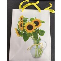 488422 - Punga cadou hartie cu Floarea soarelui - 18x23x10cm - ANT-CH