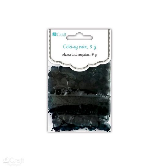 DPCE-051 - Set 9g paiete asortate - negre - DP CRAFT