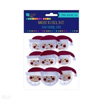 KSFI-053 - Set 10 figurine fetru autoadezive -Mos Craciun - DP CRAFT