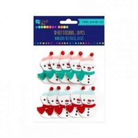 KSFI-125 - Set 10 figurine fetru autoadezive - om de zapada - DP CRAFT