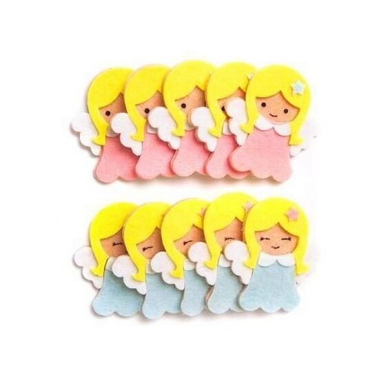KSFI-126 - Set 10 figurine fetru autoadezive - ingerasi - DP CRAFT