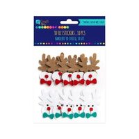 KSFI-128 - Set 10 figurine fetru autoadezive - reni 2 - DP CRAFT