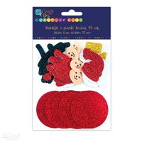 KSPI-114 - Kit 6 Mosi foam cu glitter - DP CRAFT