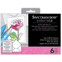 SPECN-C-MKIT-SAY - Kit pt confectionat felicitari Colorista - Say it with Flowers - Crafters