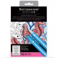 SPECN-C-MP5-SEA - Bloc 16 planse de colorat Colorista - 12.5x18cm - Under the Sea - Crafters