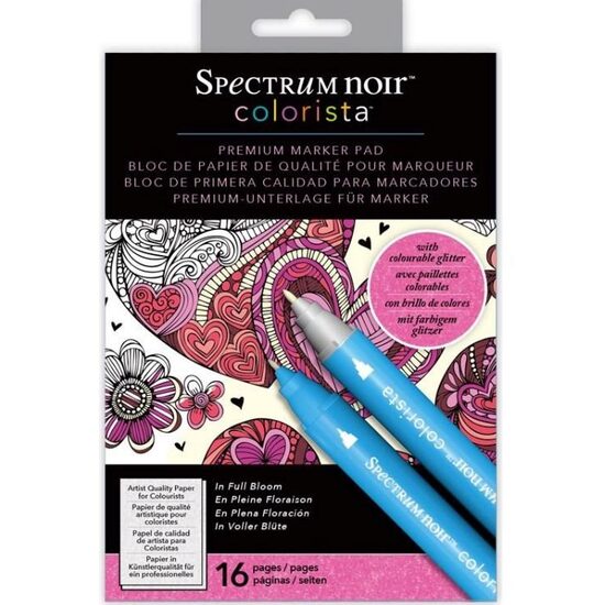 SPECN-C-MP4-BLO - Bloc 16 planse de colorat Colorista - A4 - In full Bloom - Crafters