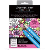 SPECN-C-MP4-FLO - Bloc 16 planse de colorat Colorista - A4 - Exquisite Florals - Crafters