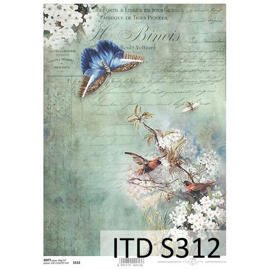 S312 - Hartie decupaj - SOFT - A4, 40gr - ITD