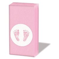 12209415 Set 10 servetele mini 21.5x22 - Baby Steps girl