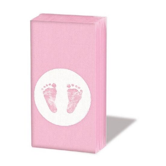 12209415 Set 10 servetele mini 21.5x22 - Baby Steps girl