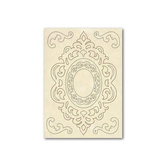 KLSP023 - Figurine lemn - coala A5 - Oval and corners - Stamperia.
