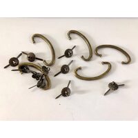 27519 - Set 5 manere minimobilier 51x22mm plus suruburi - Pentart