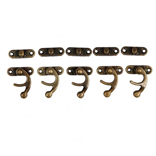 27522 - Set 5 incuietori bronz 28x33mm - Pentart