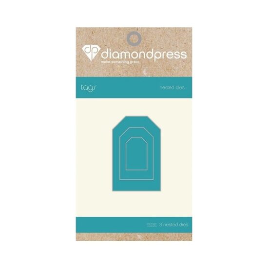 DP1173 Set 3 cuttere - Nested Tags - Diamond Press