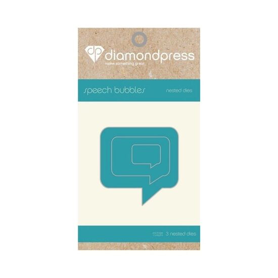 DP1175 Set 3 cuttere - Nested Speech Bubbles - Diamond Press
