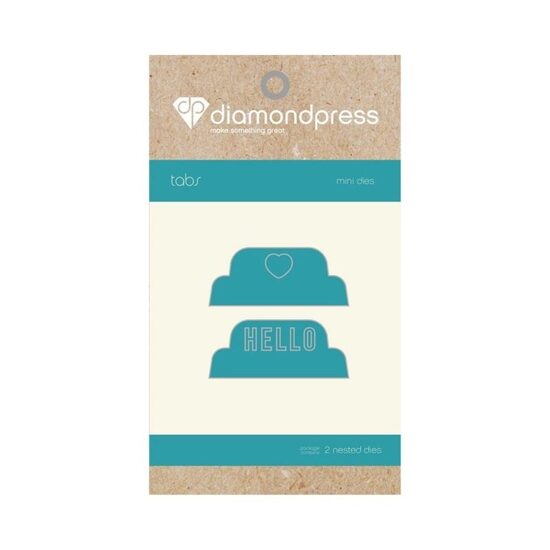 DP1166 Set 2 cuttere - Mini fashion Tabs - Diamond Press