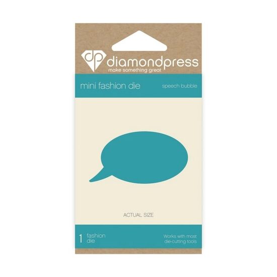 DP1160 Cutter - Mini fashion Speech Bubble - Diamond Press