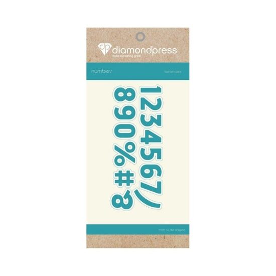DP1199 Set 14 cuttere Fashion Block numbers - Diamond Press
