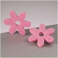 0808576 - Floare din fetru 0.6 mm x 8 cm - roz - CS-R