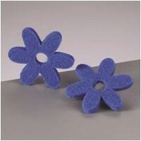 0808577 - Floare din fetru 0.6 mm x 8 cm - albastru - CS-R