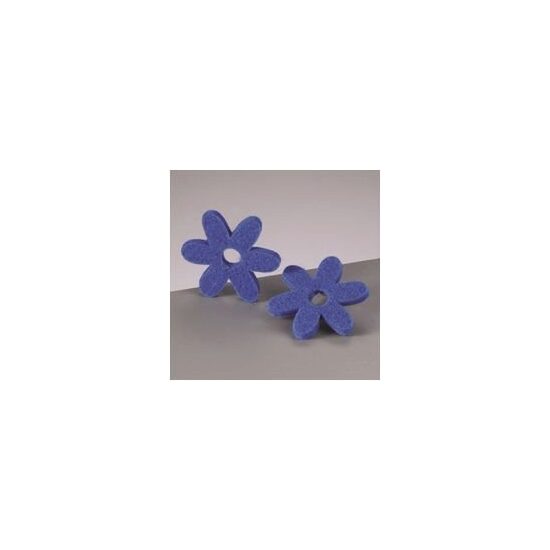 0808577 - Floare din fetru 0.6 mm x 8 cm - albastru - CS-R
