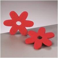 0817153 - Floare din fetru 0.6 mm x 8 cm - rosii - CS-R