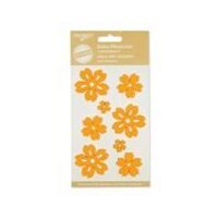 62341-000-968 - Set 8 flori din fetru - autocolante - orange - CS-R