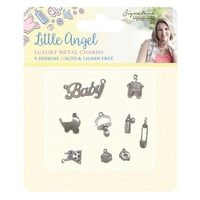 S-LA-CHAR Luxury metal charms 9 buc/set - Little Angel - Crafters Companion