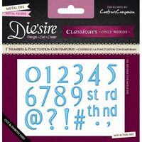 DS-C-1NUM-CON Set 20 cuttere Contemporary Numbers and Punctuation - Crafters Companion