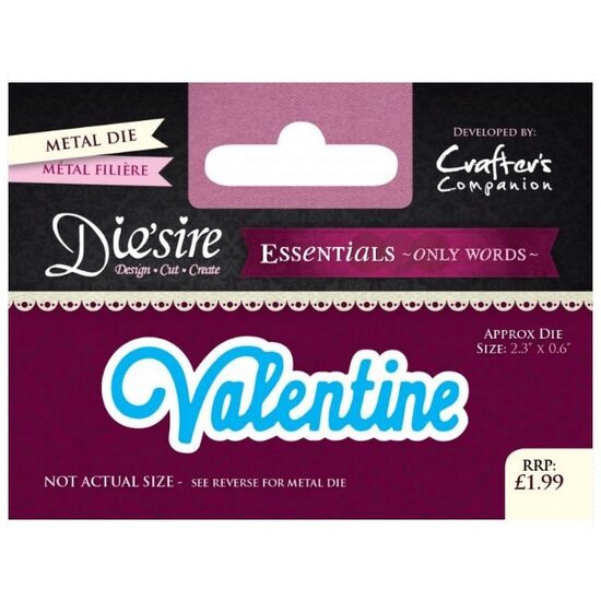DS-E-W-34 Cutter Valentine - Crafters Companion