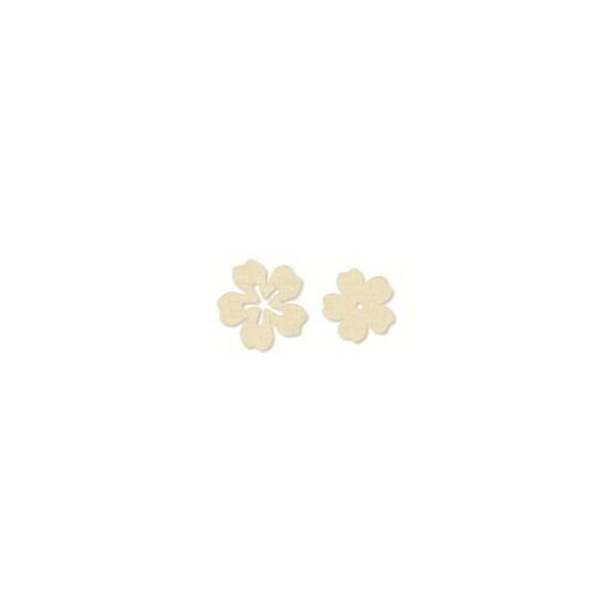 62145-000-70 - Set 24 flori din fetru - ivory - CS-R