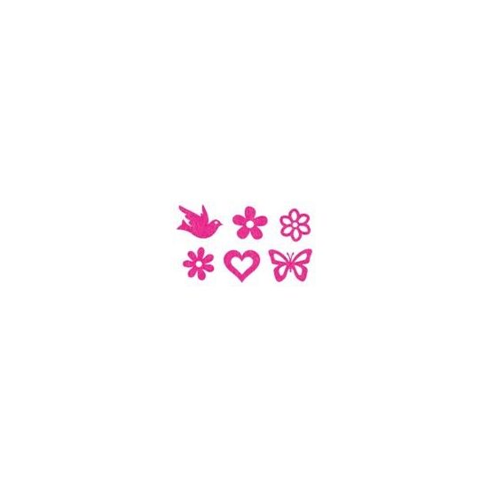 11855-000-60 - Set 12 figurine din fetru - magenta - CS-R