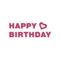 11955-015-56 - Figurina din fetru - Happy Birthday - magenta - CS-R
