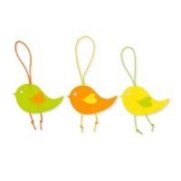 63040-065-968 - Set 3 puisori din fetru cu agatatoare - galbeni/verzi/orange - CS-R